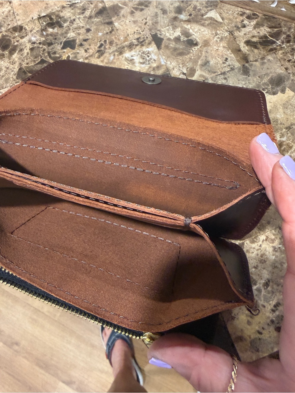 Portland Leather Lily Leather Wristlet - Picture 7 of 9